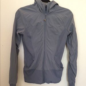 [lululemon] blue hooded jacket